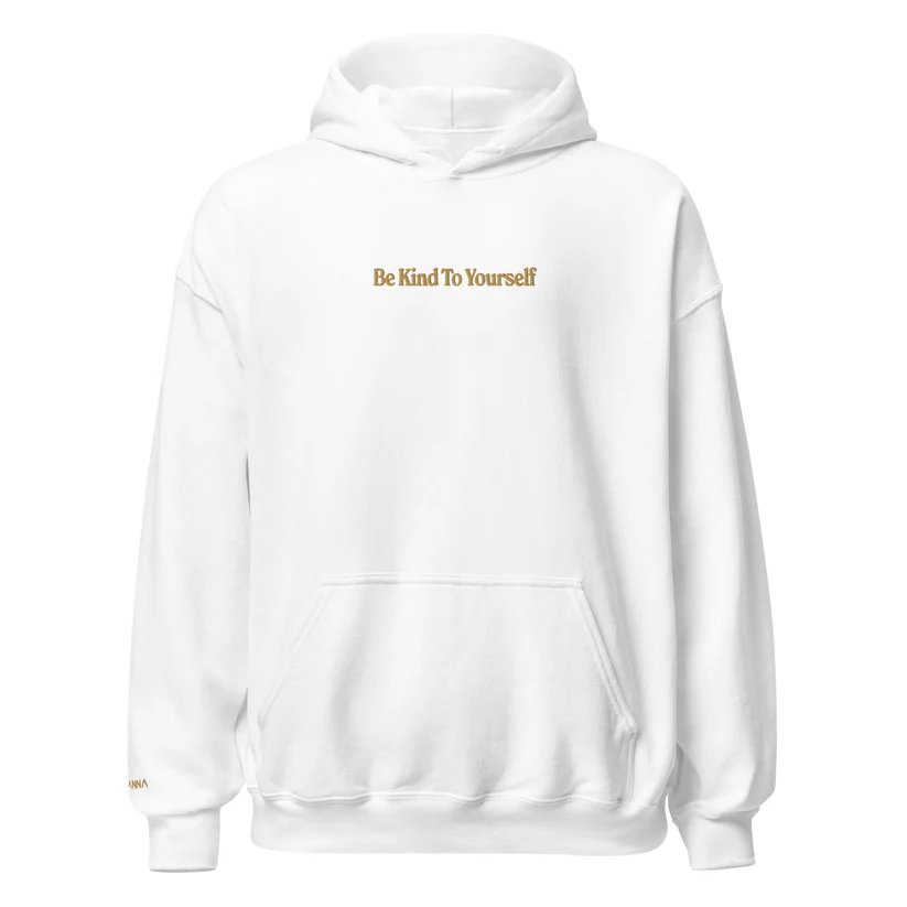 Be Kind To Yourself bestickter Kapuzenpullover