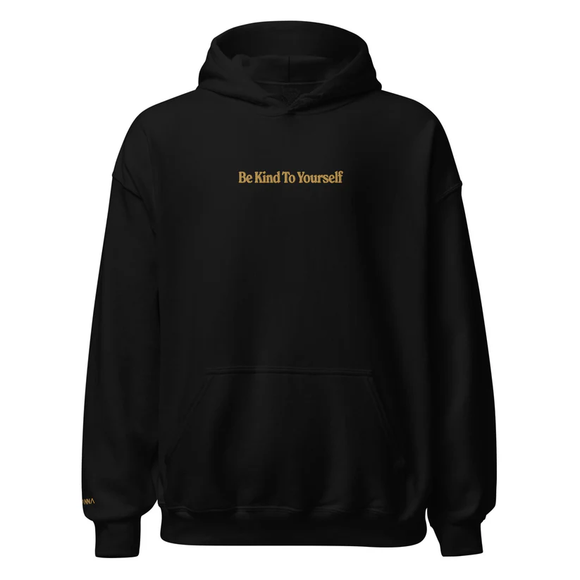 Be Kind To Yourself bestickter Kapuzenpullover