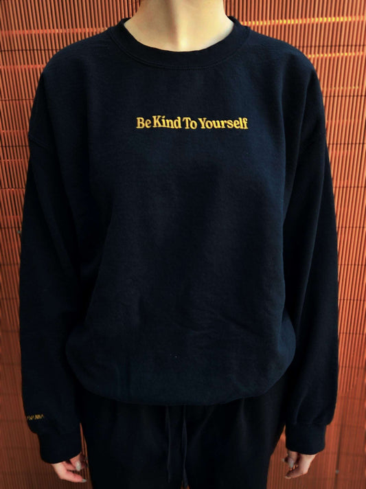 Be Kind To Yourself Unisex Embroidered Crewneck