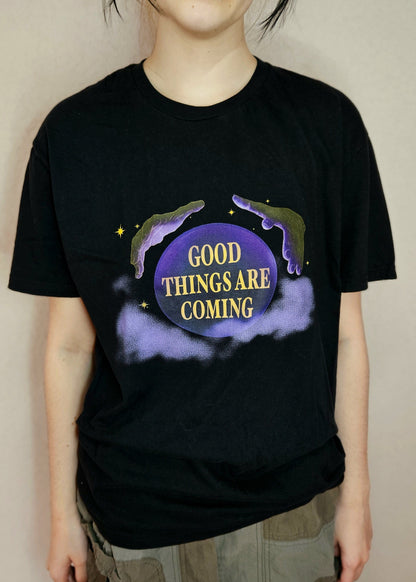 "Good Things Are Coming" Crystal Ball Unisex T-Shirt
