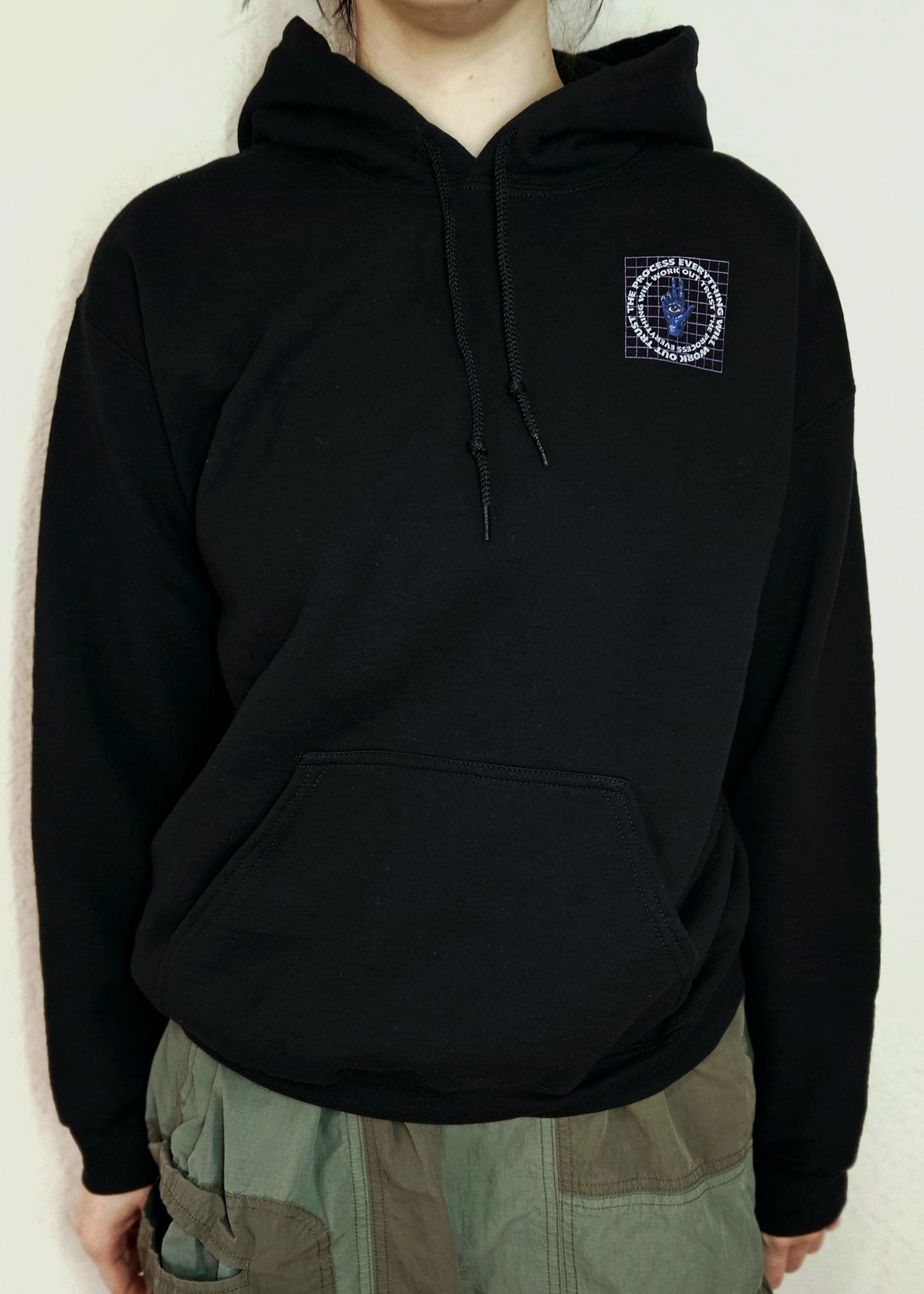 Trust the Process Unisex Hoodie White Font