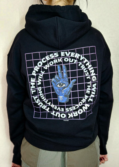 Trust the Process Unisex Hoodie White Font