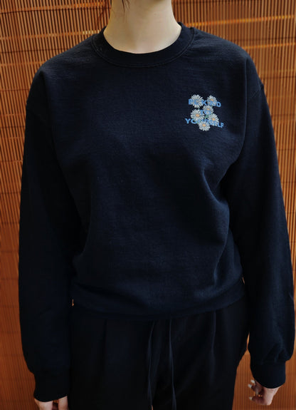 "Be Kind To Yourself" Daisy Flower Edition Crewneck Unisex
