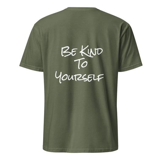 unisex dad hat green sage print bravanna white be kind to yourself 